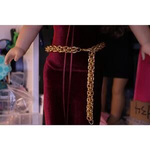 18 Inch Doll Gold Belt